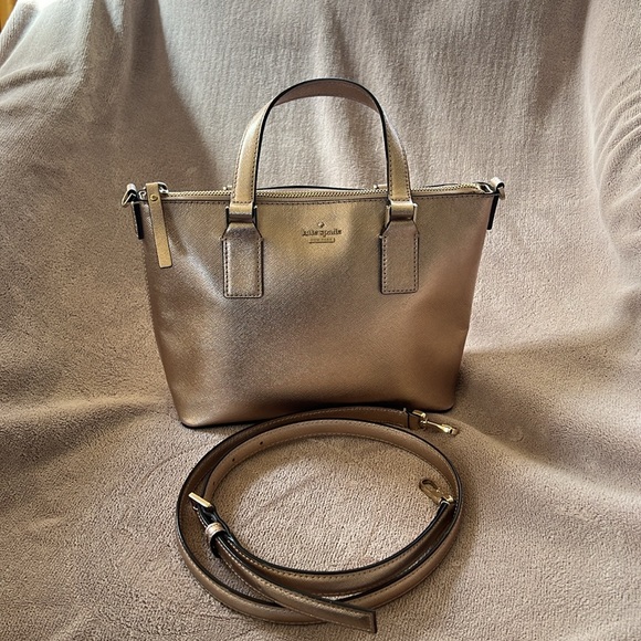 Kate Spade Rose Gold Leather Small Tote - Picture 2 of 11